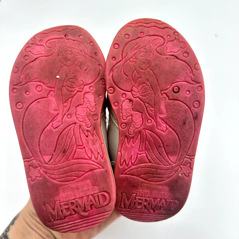 Vintage Little Mermaid Sneakers 90's Ariel Disney Princess Girl Toddler Shoes 3 - Picture 7 of 12